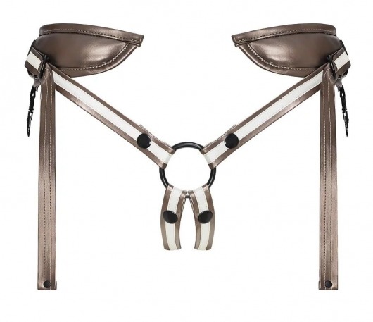 Бронзовый пояс для насадок Desirous Harness - Strap-on-me - купить с доставкой в Березниках