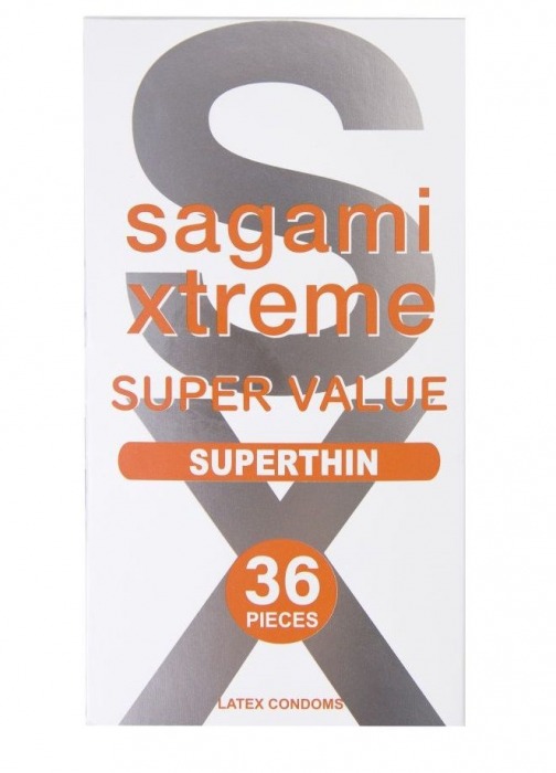 Ультратонкие презервативы Sagami Xtreme Superthin - 36 шт. - Sagami - купить с доставкой в Березниках