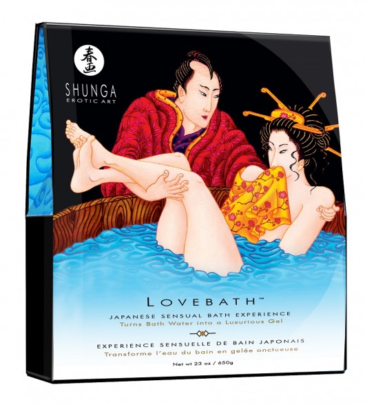 Соль для ванны Lovebath Ocean temptation, превращающая воду в гель - 650 гр. - Shunga - купить с доставкой в Березниках