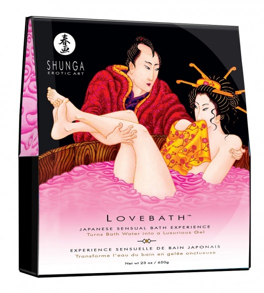 Соль для ванны Lovebath Dragon Fruit, превращающая воду в гель - 650 гр. - Shunga - купить с доставкой в Березниках