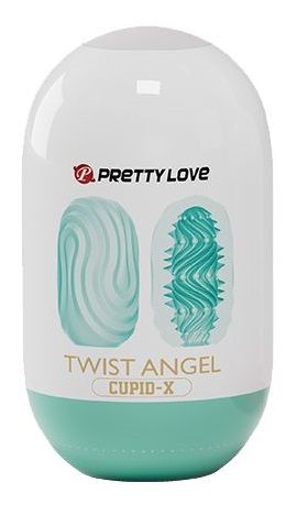 Бирюзовый мастурбатор-яйцо Twist Angel - Baile - в Березниках купить с доставкой