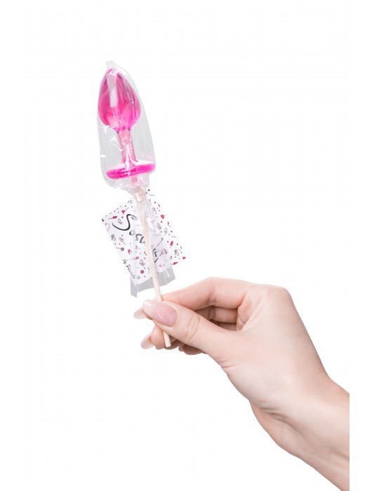 Розовый леденец  в форме анальной втулки со вкусом айриш крим - 29 гр. - Sosuчki - купить с доставкой в Березниках