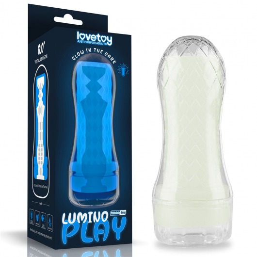 Светящийся в темноте мастурбатор Lumino Play Masturbator Pocketed - Lovetoy - в Березниках купить с доставкой