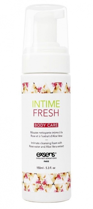 Органическая интимная очищающая пенка Intime Fresh - 150 мл. - Exsens - купить с доставкой в Березниках