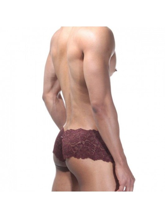 Кружевные трусы-хипсы с белой вставкой - La Blinque купить с доставкой