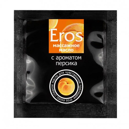 Саше массажного масла Eros exotic с ароматом персика - 4 гр. - Биоритм - купить с доставкой в Березниках