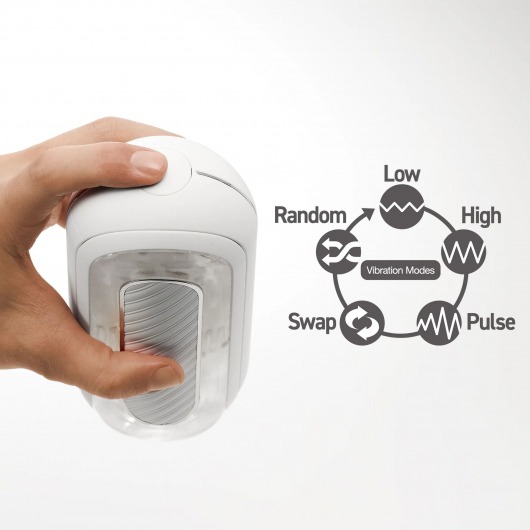 Белый мастурбатор Tenga Flip Zero Gravity с вибрацией - Tenga - в Березниках купить с доставкой