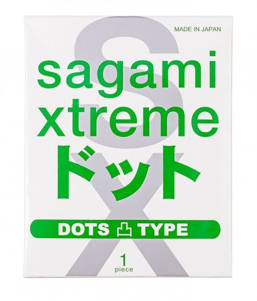 Презерватив Sagami Xtreme Type-E с точками - 1 шт. - Sagami - купить с доставкой в Березниках