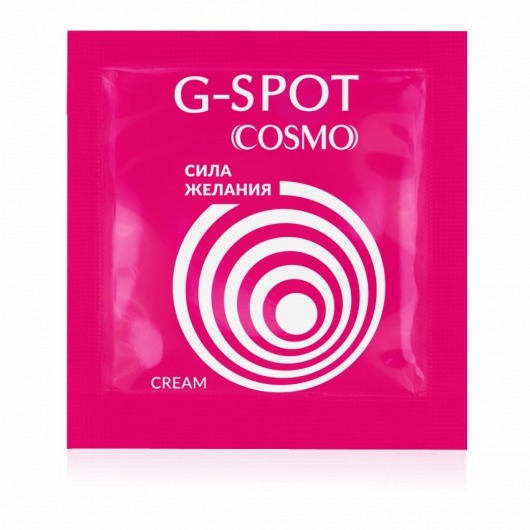 Стимулирующий интимный крем для женщин Cosmo G-spot - 2 гр. - Биоритм - купить с доставкой в Березниках