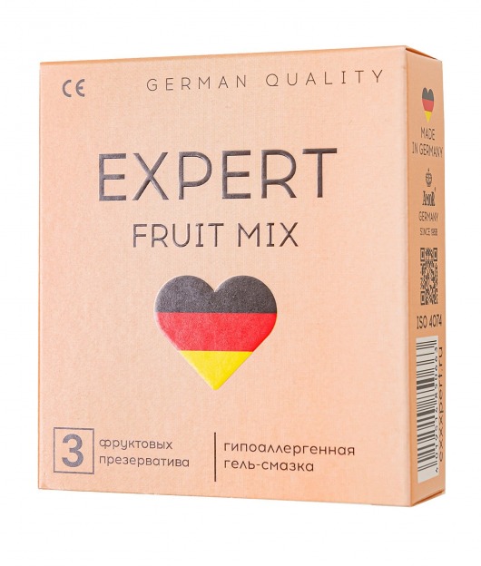 Ароматизированные презервативы EXPERT Fruit Mix - 3 шт. - Expert - купить с доставкой в Березниках