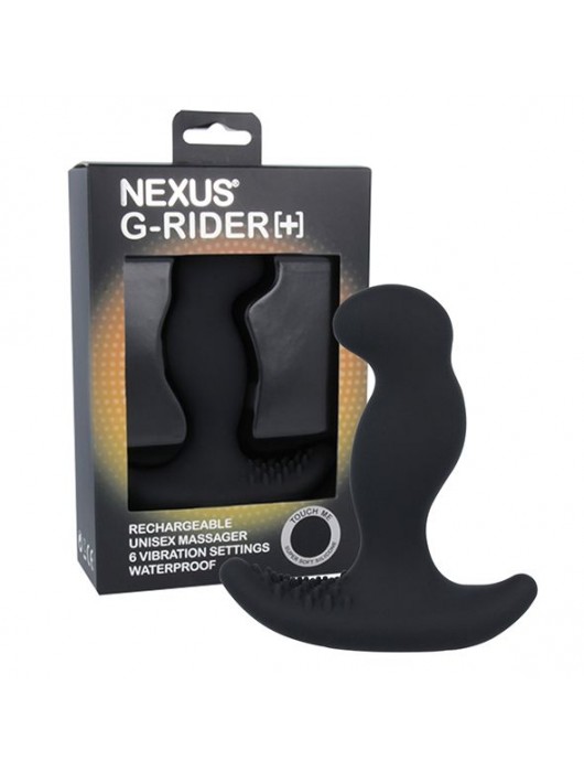 Черный вибромассажер простаты Nexus G-Rider+ - 12,6 см. - Nexus Range - в Березниках купить с доставкой