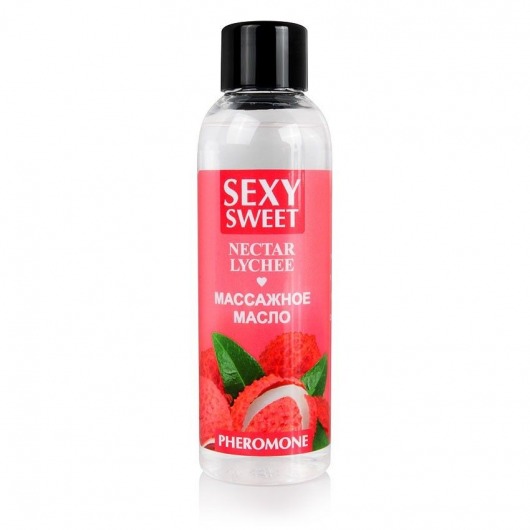 Массажное масло Sexy Sweet Nectar Lychee с феромонами и ароматом личи - 75 мл. - Биоритм - купить с доставкой в Березниках