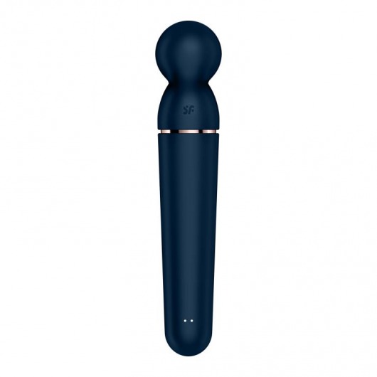 Темно-синий вибромассажер Planet Wand-er - Satisfyer
