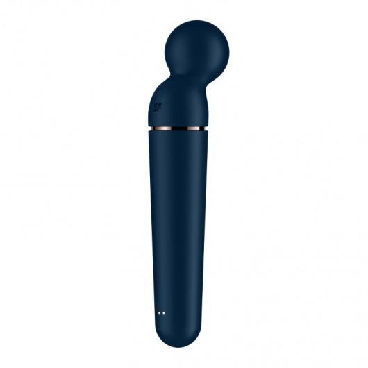 Темно-синий вибромассажер Planet Wand-er - Satisfyer
