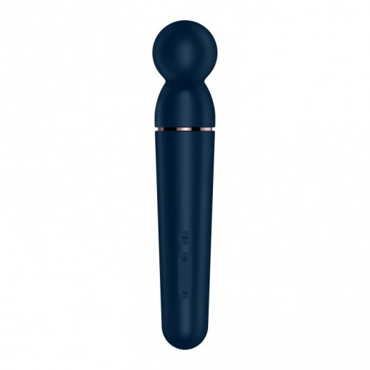 Темно-синий вибромассажер Planet Wand-er - Satisfyer