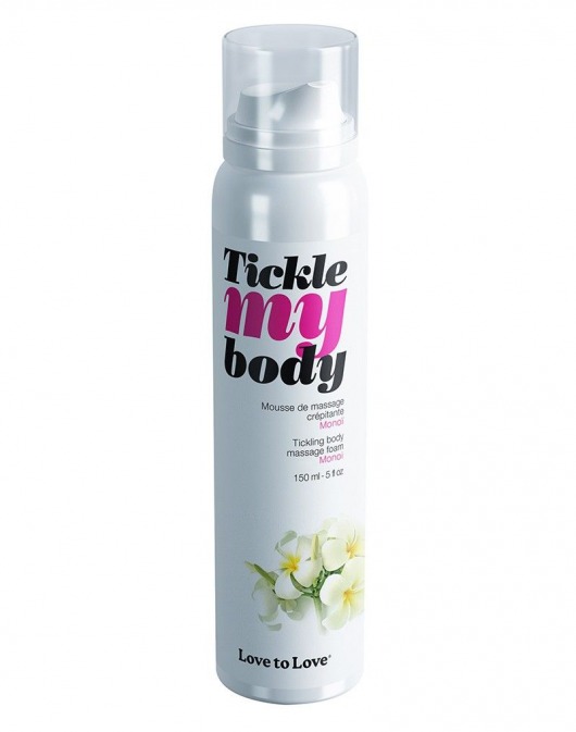 Массажная хрустящая пенка Tickle My Body Monoi с ароматом моной - 150 мл. - Love to Love - купить с доставкой в Березниках