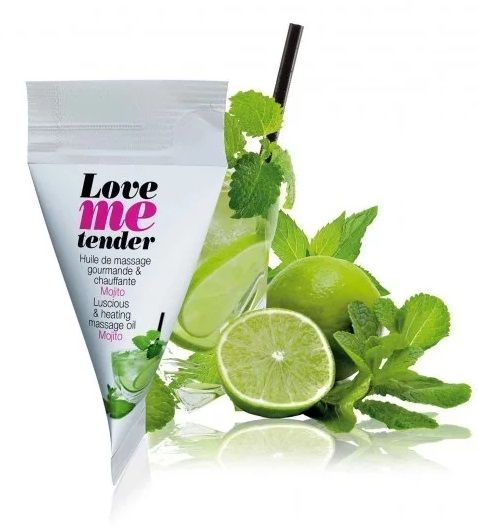 Съедобное согревающее массажное масло Love Me Tender Mojito с ароматом мохито - 10 мл. - Love to Love - купить с доставкой в Березниках