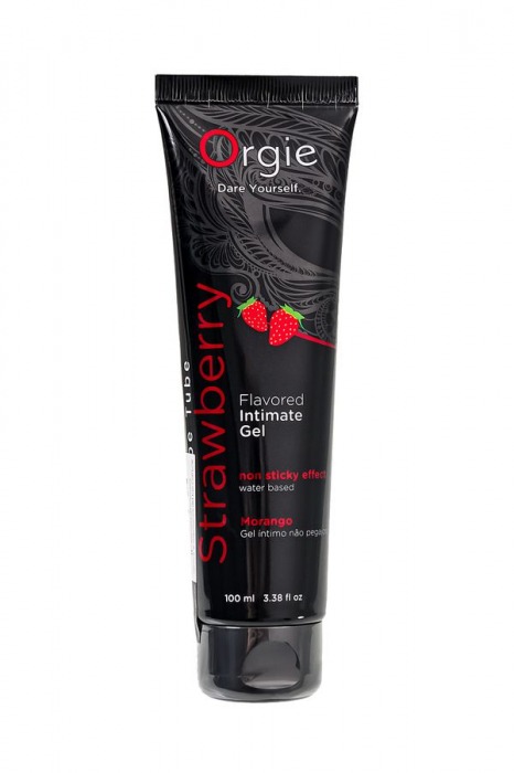 Интимный гель на водной основе Lube Tube Strawberry с клубничным вкусом - 100 мл. - ORGIE - купить с доставкой в Березниках