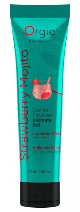 Съедобный интимный гель Orgie Lube Tube Cocktail Strawberry Mojito - 100 мл. - ORGIE - купить с доставкой в Березниках