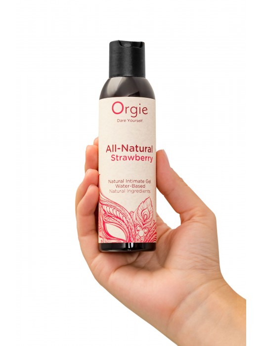 Интимный гель на водной основе All-Natural Strawberry с ароматом клубники - 150 мл. - ORGIE - купить с доставкой в Березниках