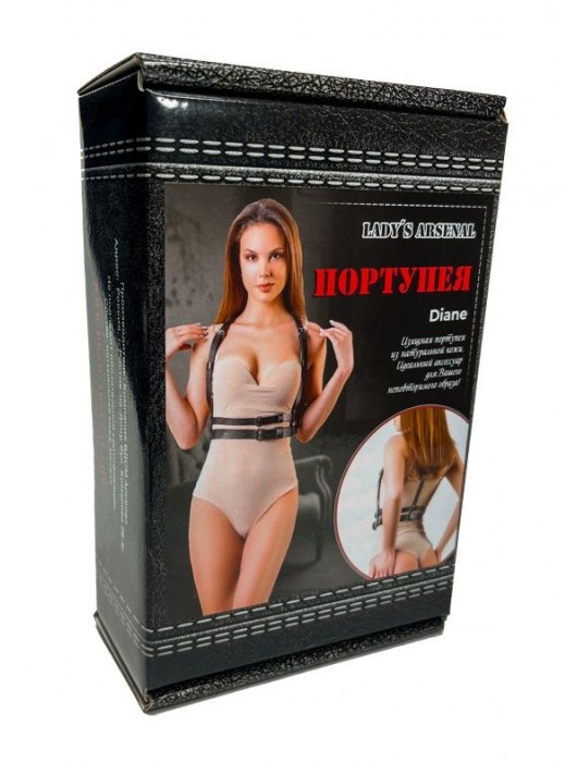 Изящная портупея из натуральной кожи Diane - БДСМ Арсенал - купить с доставкой в Березниках
