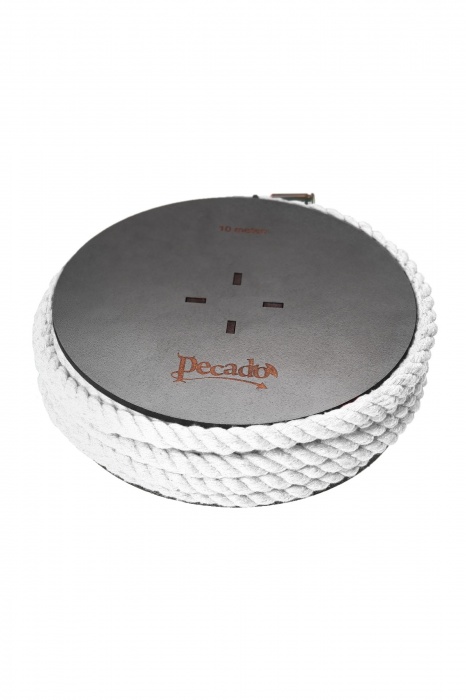 Белая веревка для шибари на катушке - 10 м. - Pecado - купить с доставкой в Березниках