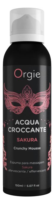 Хрустящая пенка для массажа Orgie Acqua Croccante Sakura с ароматом сакуры - 150 мл. - ORGIE - купить с доставкой в Березниках