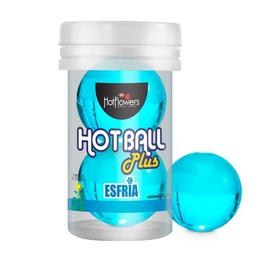 Лубрикант на масляной основе Hot Ball Plus с охлаждающим эффектом (2 шарика по 3 гр.) - HotFlowers - купить с доставкой в Березниках