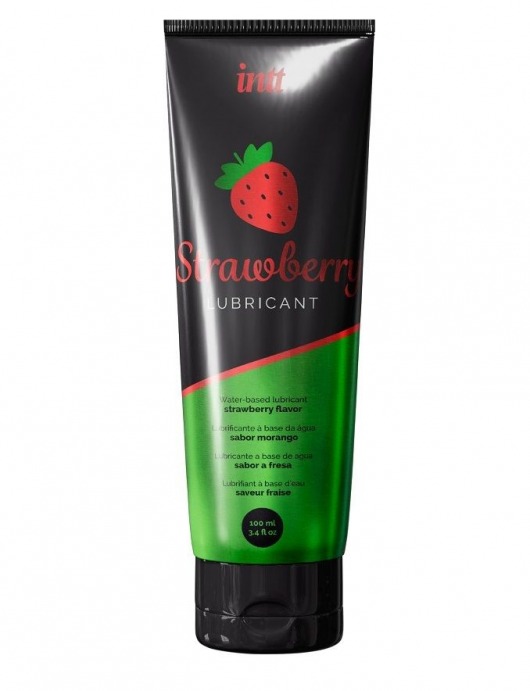 Смазка на водной основе с ароматом клубники Strawberry Lubricant - 100 мл. - INTT - купить с доставкой в Березниках