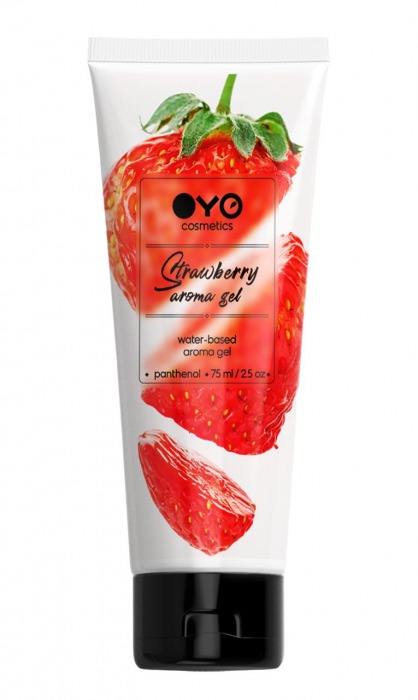 Лубрикант на водной основе OYO Aroma Gel Strawberry с ароматом клубники - 75 мл. - OYO - купить с доставкой в Березниках