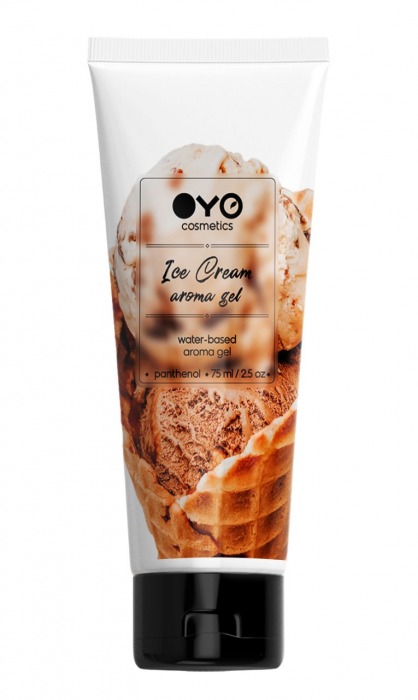 Лубрикант на водной основе OYO Aroma Gel Ice Cream с ароматом пломбира - 75 мл. - OYO - купить с доставкой в Березниках