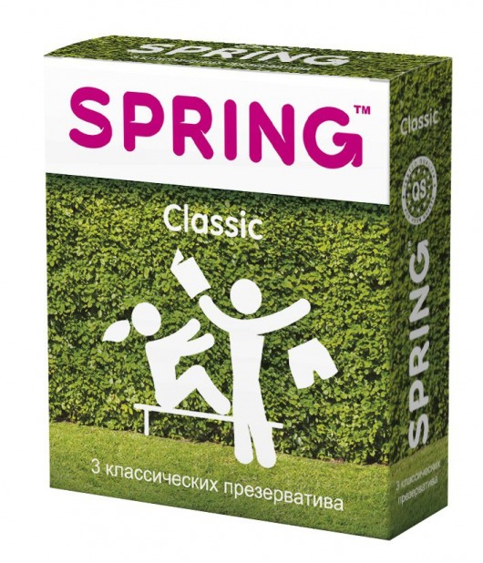 Классические презервативы SPRING CLASSIC - 3 шт. - SPRING - купить с доставкой в Березниках