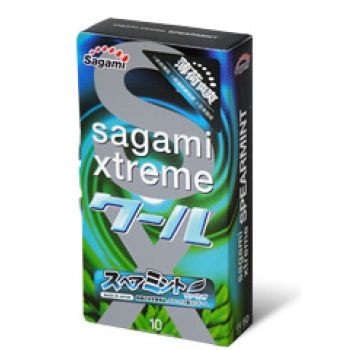 Презервативы Sagami Xtreme Mint с ароматом мяты - 10 шт. - Sagami - купить с доставкой в Березниках