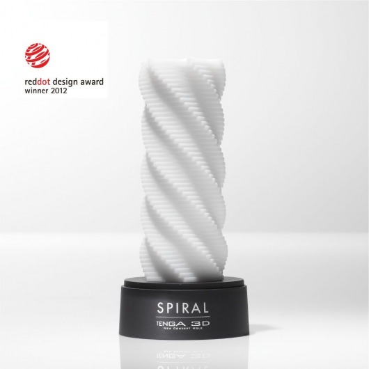 Белый 3D мастурбатор SPIRAL - Tenga - в Березниках купить с доставкой