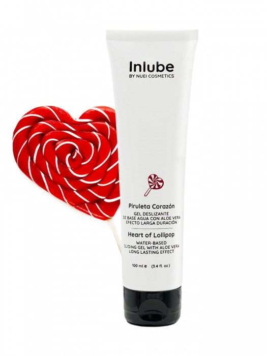 Смазка на водной основе Nuei Inlube Lollipop с алоэ вера и ароматом леденцов - 100 мл. - Nuei cosmetics - купить с доставкой в Березниках