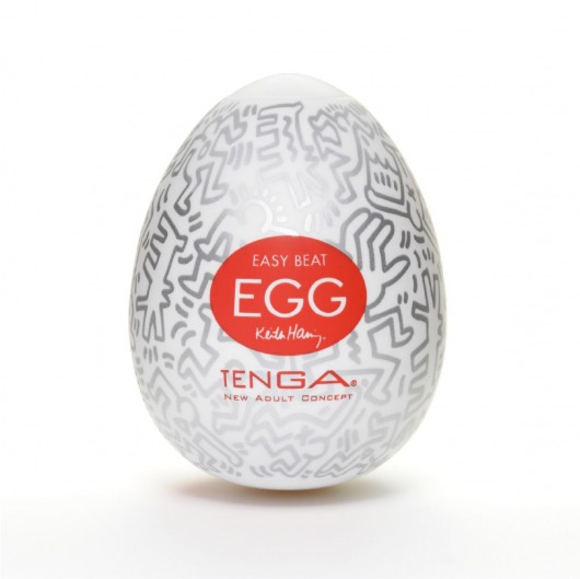 Мастурбатор-яйцо Keith Haring EGG PARTY - Tenga - в Березниках купить с доставкой