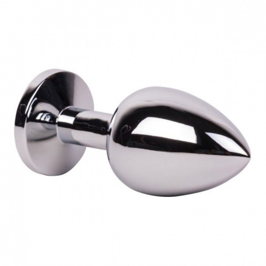 Большой стальной плаг с розовым кристаллом Pink Bubble Gum - 9,5 см. - Erotic Fantasy - купить с доставкой в Березниках