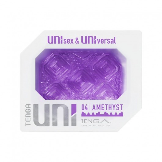 Фиолетовый мастурбатор-стимулятор Tenga Uni Amethyst - Tenga - в Березниках купить с доставкой