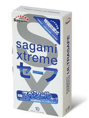 Презервативы Sagami Xtreme Ultrasafe с двойным количеством смазки - 10 шт. - Sagami - купить с доставкой в Березниках