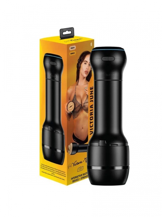 Мастурбатор-ротик с интерактивной насадкой PowerBlow   FeelVictoria Mouth - Kiiroo - в Березниках купить с доставкой