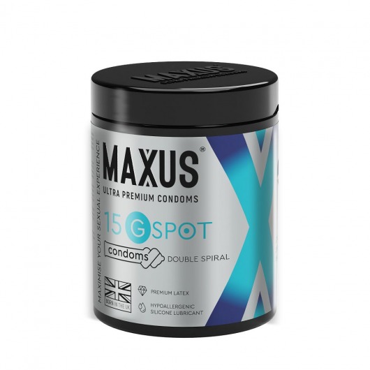 Гладкие презервативы Maxus G spot с двойной спиралью - 15 шт. - Maxus - купить с доставкой в Березниках