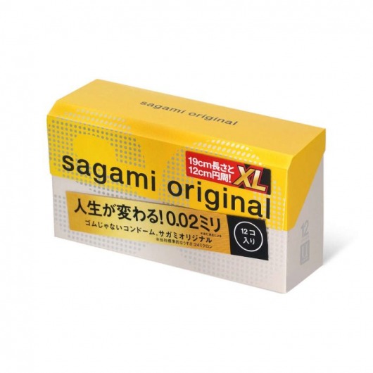 Презервативы увеличенного размера Sagami Original 0.02 XL-size - 12 шт. - Sagami - купить с доставкой в Березниках