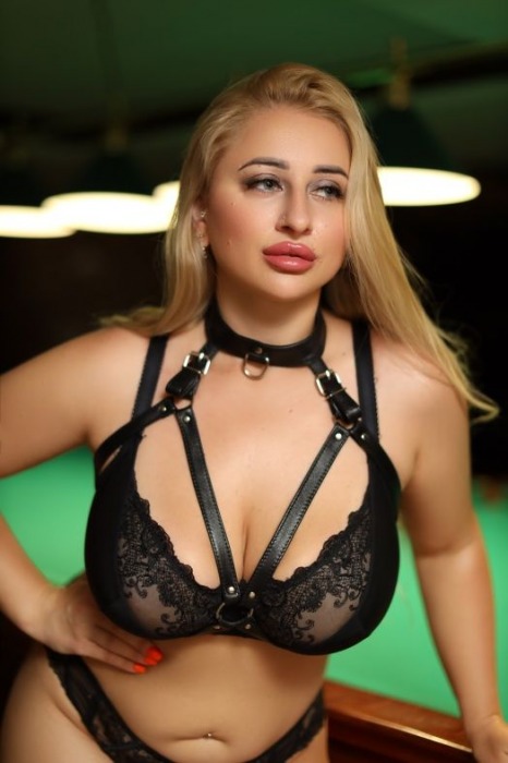 Черная кожаная сбруя с ошейником plus size из нежной кожи - БДСМ Арсенал - купить с доставкой в Березниках