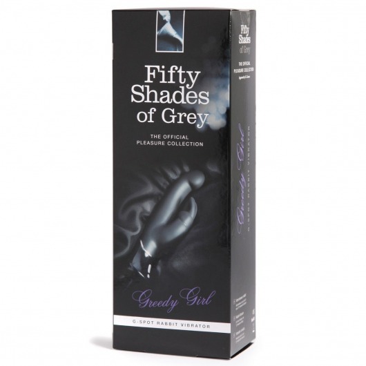 Вибратор с клиторальным стимулятором Greedy Girl - 24,1 см. - Fifty Shades of Grey