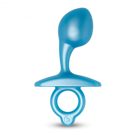 Голубая анальная пробка для массажа простаты Bulb Silicone Prostate Plug - 10,7 см. - b-Vibe - в Березниках купить с доставкой