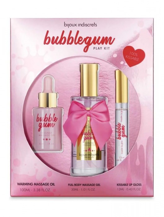 Набор средств для массажа и ласк Bubblegum Play Kit - Bijoux Indiscrets - купить с доставкой в Березниках