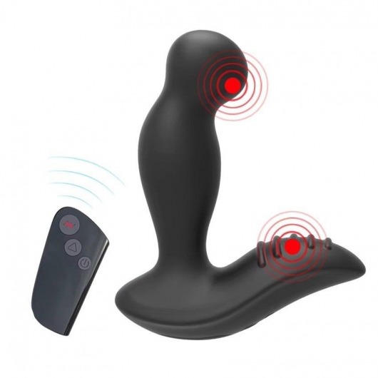 Черный вибромассажер простаты 3,5’’ Remote Control P-spot Massager - 12,5 см. - Erokay - в Березниках купить с доставкой