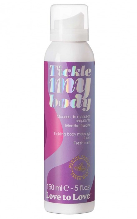 Массажная хрустящая пенка Tickle My Body Fresh Mint с ароматом мяты - 150 мл. - Love to Love - купить с доставкой в Березниках