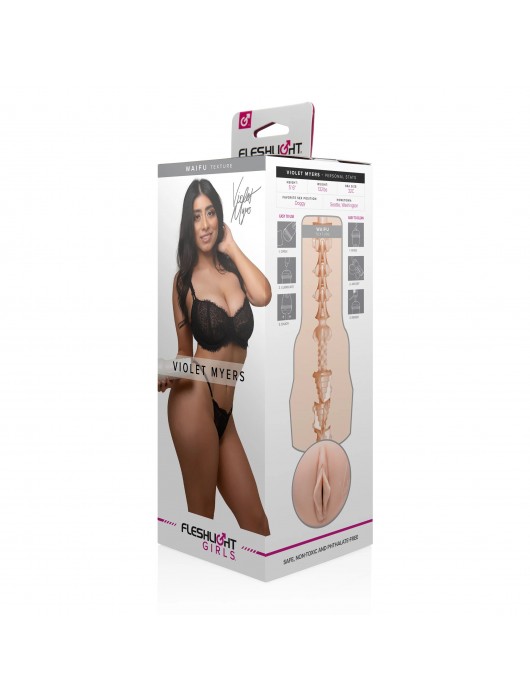 Мастурбатор-вагина Fleshlight Girls - Violet Myers Waifu - Fleshlight - в Березниках купить с доставкой