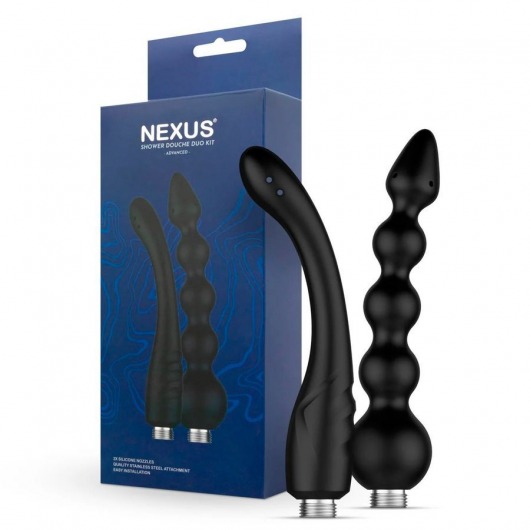 Набор из 2 насадок для анального душа Shower Douche Duo Kit - Nexus Range - купить с доставкой в Березниках